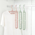 Wholesale 9 Holes Space Saving Magic Plastic Hangers Multiple Use Adjustable Wonder Hanger
