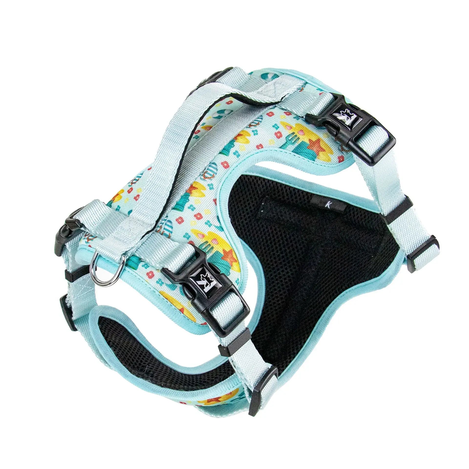 K Series Lightweight Polyester Pet Vest Summer Flower Color Protective Chest Strap for Outdoor Dog Walking Fashion Style Stock