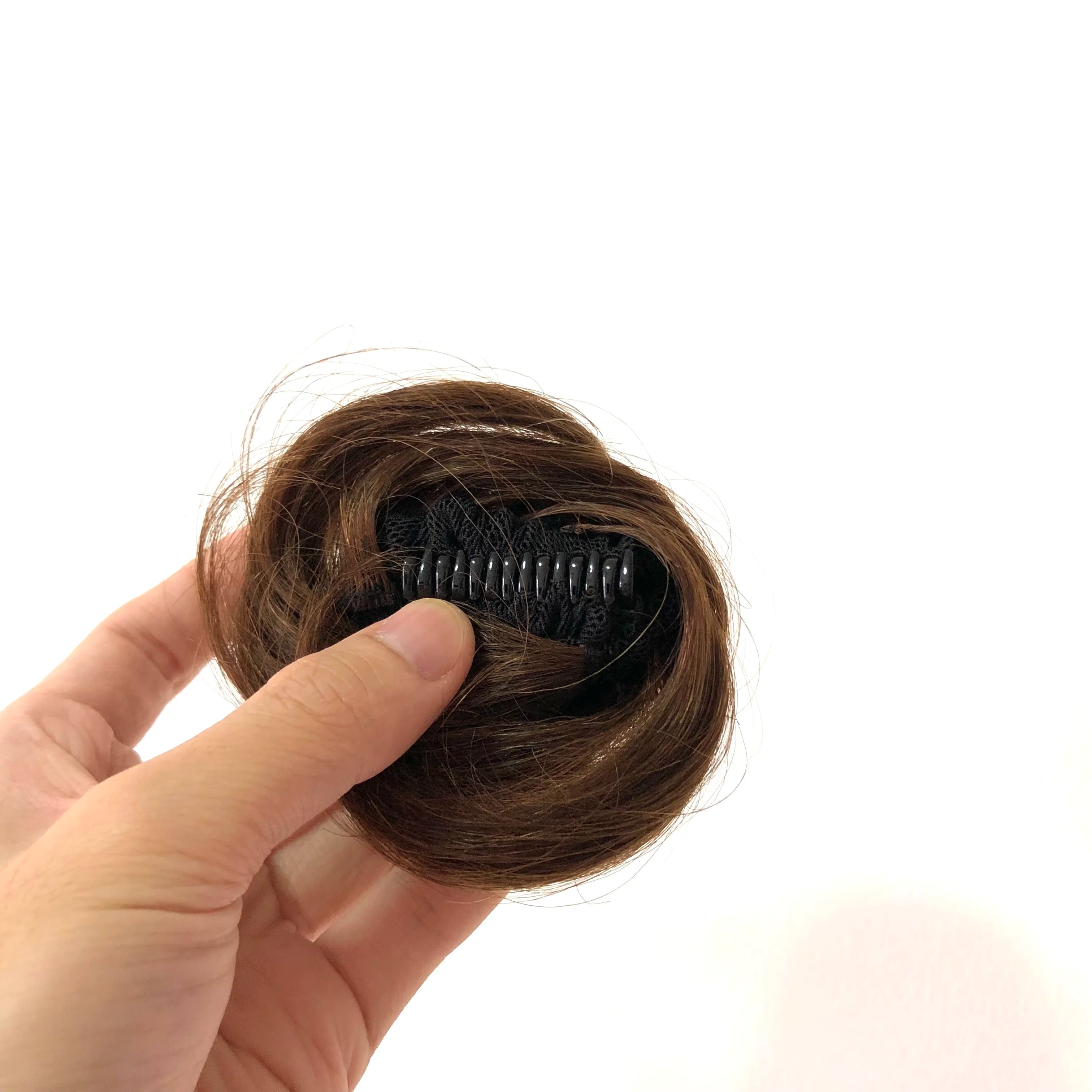 AU 100 Brazilian Raw Hair Bun Women Hair Donut Natural Good-quality Clip in Hair Chignon for Women