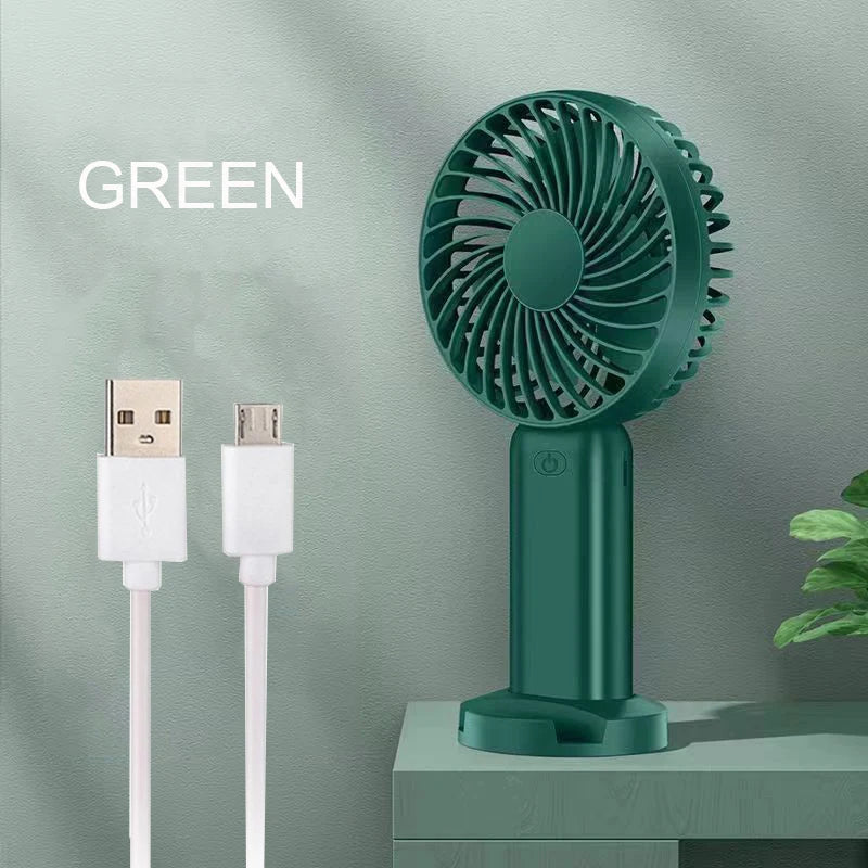 Rechargeable Table Fan Portable Usb Handheld 5v Dc Powered Stand Pedestal Standing Cooling Fan MegaBDM