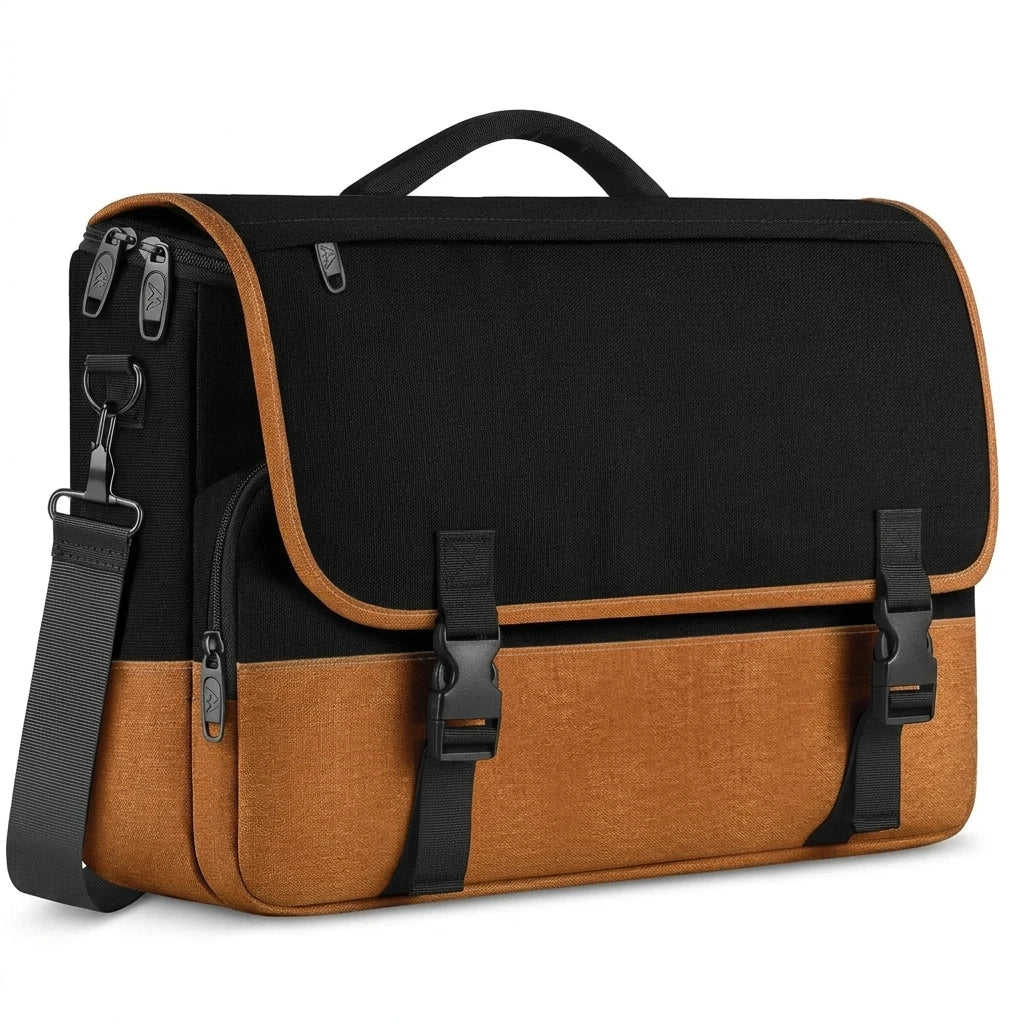 Wholesale Custom Trendy Business Briefcase Men Casual Laptop Bags Nylon Shoulder Crossbody Messenger Bag