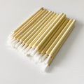 Disposable Bamboo Eyelash Brush Eco-Friendly Bamboo Handle Mascara Wand Disposable Lip Wand Brush Nylon 50pcs Per Bag MegaBDM