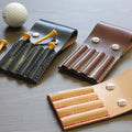 Hot Sale Deluxe PU Leather Golf Tee Holder Belt Clip Case Golf Scale Mark Tee Leather Golf Tees Tag Pouch