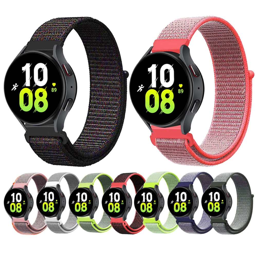 Eraysun Nylon Loop Watch Strap with 85 Colors  for 20mm 22mm Smart Watch Strap