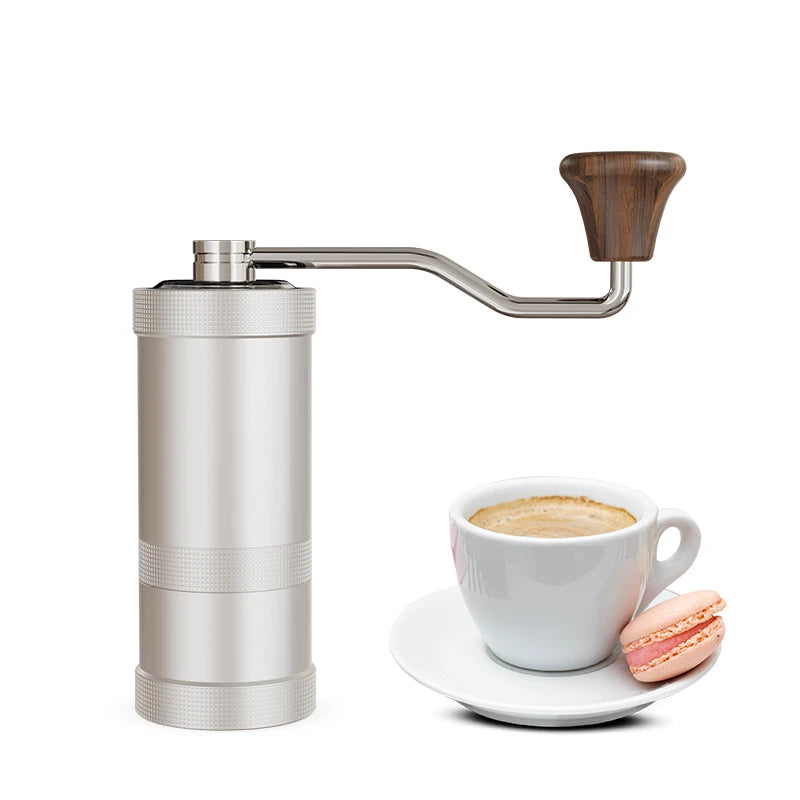 Molino De Granos De Cafe Portable Coffee Maker Portable Steel Burr Manual Coffee Bean Grinder Aluminum Alloy Coffee Grinder