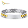 Fatingna 10mm Hot DIY Bend Brand Titanium Steel  Removable Adjustable Stainless Steel Bracelet Unisex Stainless Steel Bracelet