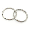 Yiwu Futian Market 2.1*35mm Stainless Steel Round Keyring Iron Hardware Product