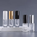 5ml Gold Silver Black Screw Cover Travel Cosmetic Packaging Rectangle Glass Spray Perfume Bottle