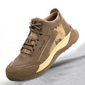 JIANKUN Industrial Construction  Safety Work Shoes Steel Toe Men's Non-Slip Anti- Smashing Genuine Leather Wear-resistance