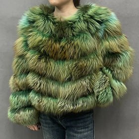 Wholesale Luxury Women Winter Fur Jacket Soft and Fluffy Fox Fur Coats