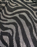 Black Leopard Wave Crystal AB Rhinestone Dubai Evening Dress Fabric
