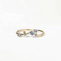 LOZRUNVE Sterling Silver 925 Fashion Sparkle Cubic Zircon Thin Band Cluster Ring Women