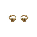 925 Sterling Silver Water Drop Shaped Earrings Hoops Personalized Minimalist Style for Women