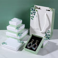 Factory Wholesale OEM Korean Paper Jewelry Gift Box Packaging Fresh Luxury Custom logo Box Cardboard Lid and Base Jewelry Box