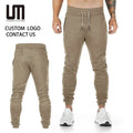 Wholesale Men's Gym Workout Sweatpants Casual Solid Color Athletic Sportswear Trousers for Autumn Winter Joggers Straight