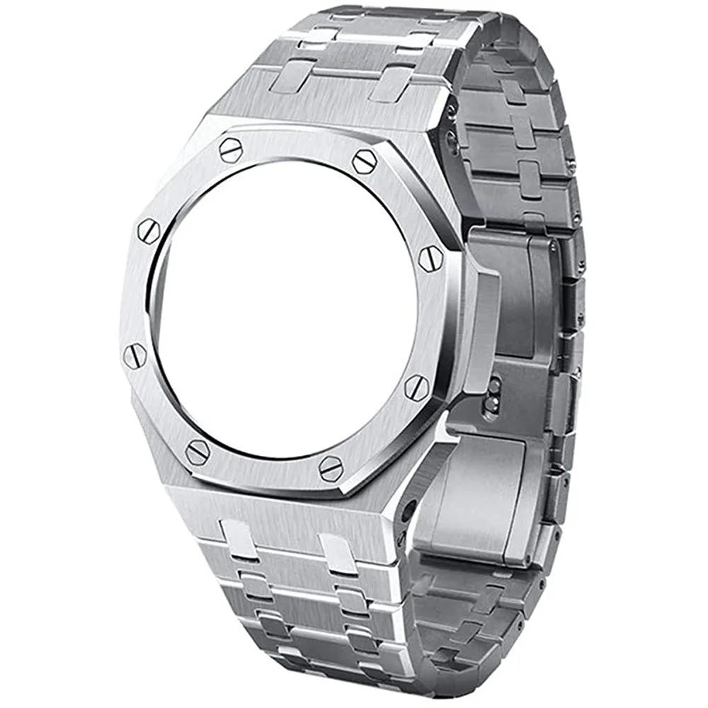 Creative 2022 New Luxury Third Generation Modified GA-2100 Watch Replacement Stainless Steel Watch Band and Case Set