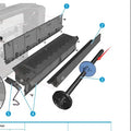 PAPER SPINDLE CR357-67093 for HP DESIGNJET T920 930 1500 2600 3500