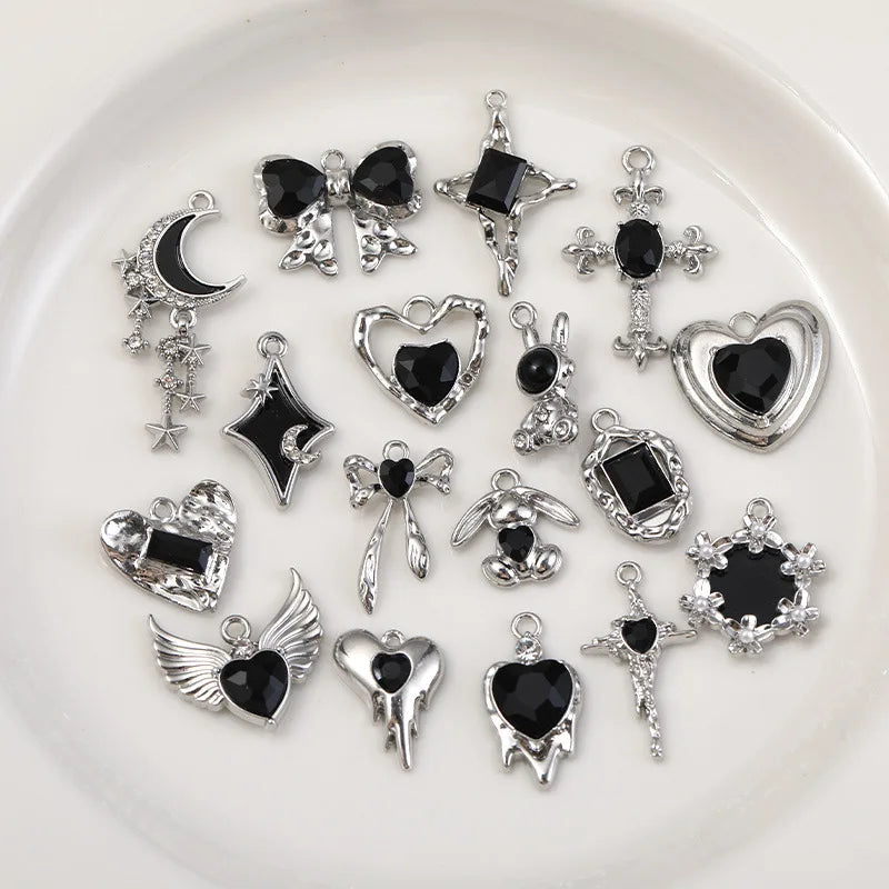 Hot Selling Alloy PendantsAlloy Light Gold Enamel Charms Pendants for DIY Jewelry Making