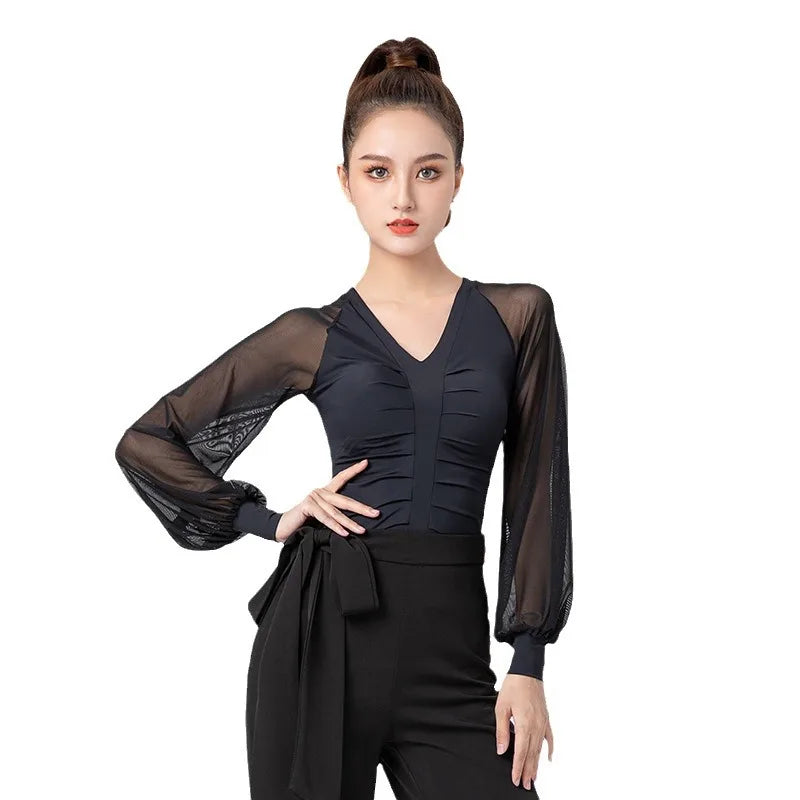 Women's Modern Dance Tops Fashion Ballroom Latin Dance Clothes
