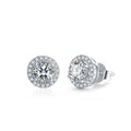 Abiding Jewelry OEM/ODM Factory Bijoux Wholesale 925 Sterling Silver 5mm Moissanite Stone Earrings Stud