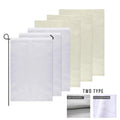 BOLISI 12X18 Inches Blank Sublimation Garden Flag Yard Decoration Double Layers Linen Polyester Garden Flag