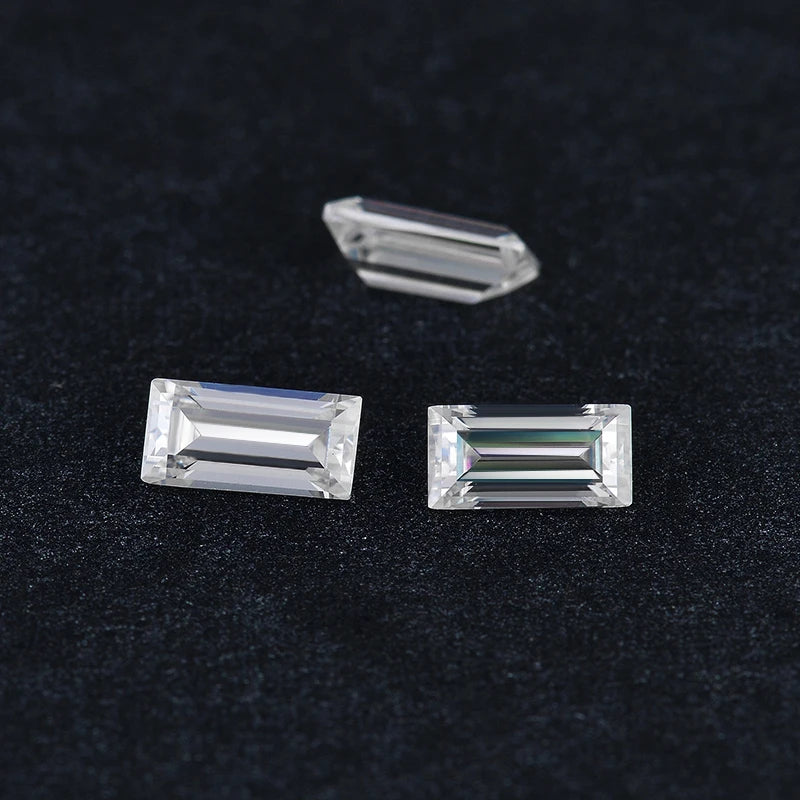 Wholesale Baguette Cut Loose Moissanite VVS1 Clarity D Color for DIY Decorative Rings and Necklaces