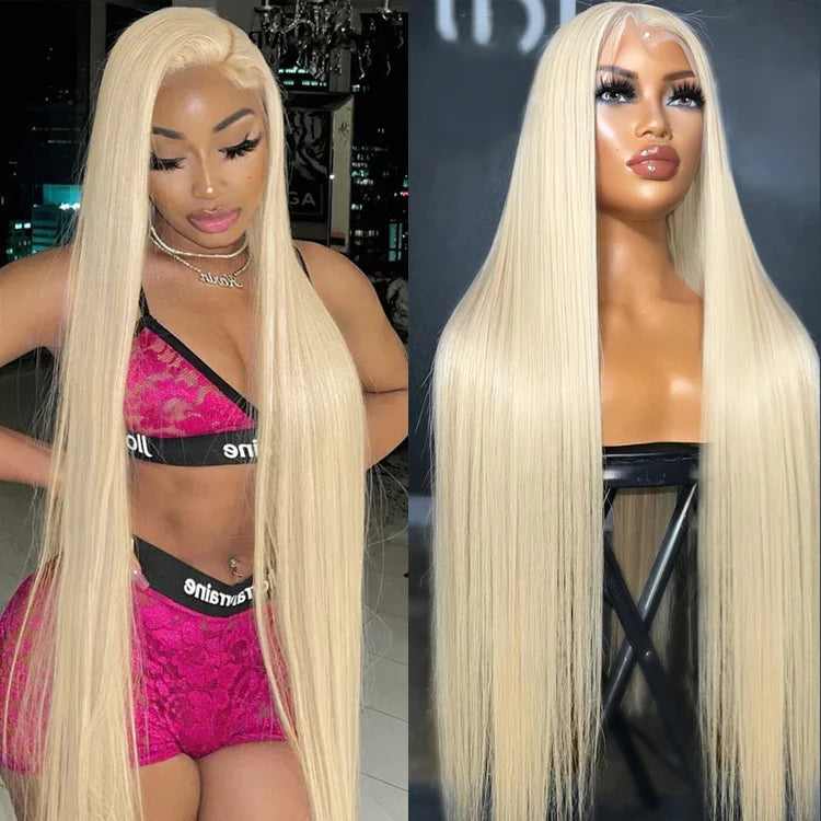 Transparent HD Swiss Lace for Wig 13X4X1 T Part Lace Front Human Hair Wigs 613 Blonde 10 Inch Straight Swiss Lace Frontal Wig
