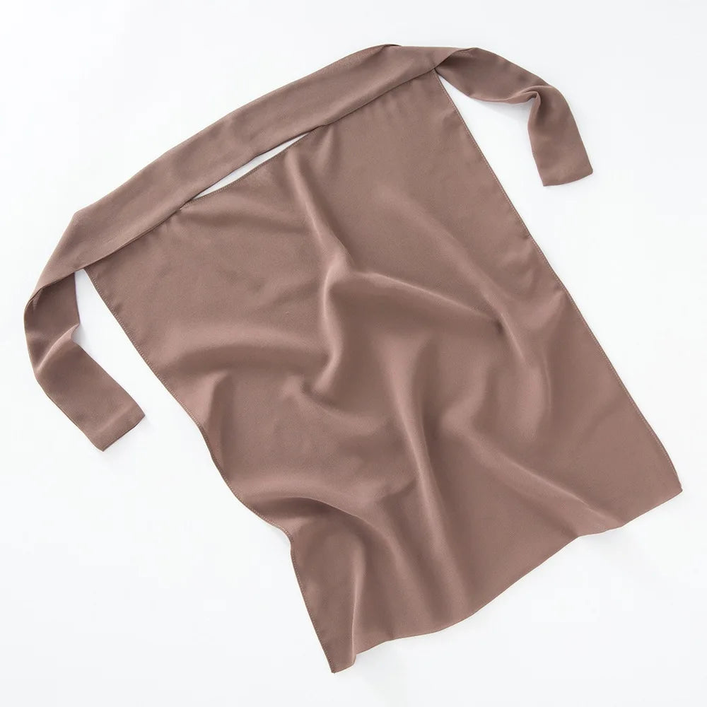 Hot Selling Muslimah Lightweight Face Veils Islamic Breathable Non-through Soft Veil Women Chiffon Single Layered Niqab
