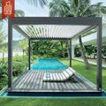 Luxury Modern Outdoor Pergola Aluminium Waterproof Louver Roof Metal Garden Pergola