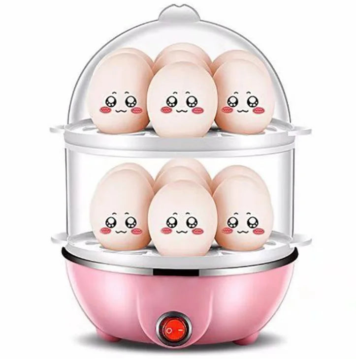 Modern Design Electric Egg Boiler 110V and 220V 2-Layer Egg Cooker for Small Kitchen Rapid Electric Egg Boiler