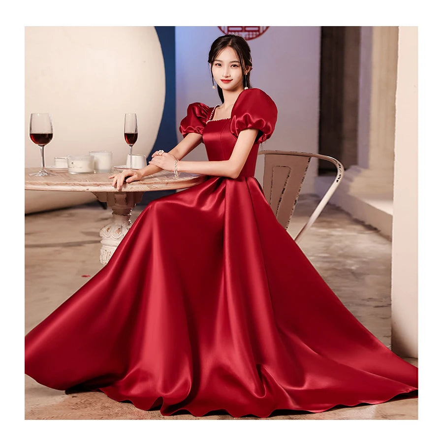 YX27 95% Polyester 5% Spandex Stretch Matte Satin Fabric 180gsm  Poly Duchess Satin Fabric Bridal