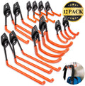 Metal Garage Wall Storage Hooks Heavy Duty Tool Hangers-Eco-Friendly Flexible Design Carbon Steel >10 L Orange/Black