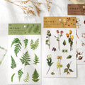 6 Pcs per Pack Cute DIY Scrapbooking Sticker Mosaic Specimen Series PET for Plant Handbook Material Decoration Decorative