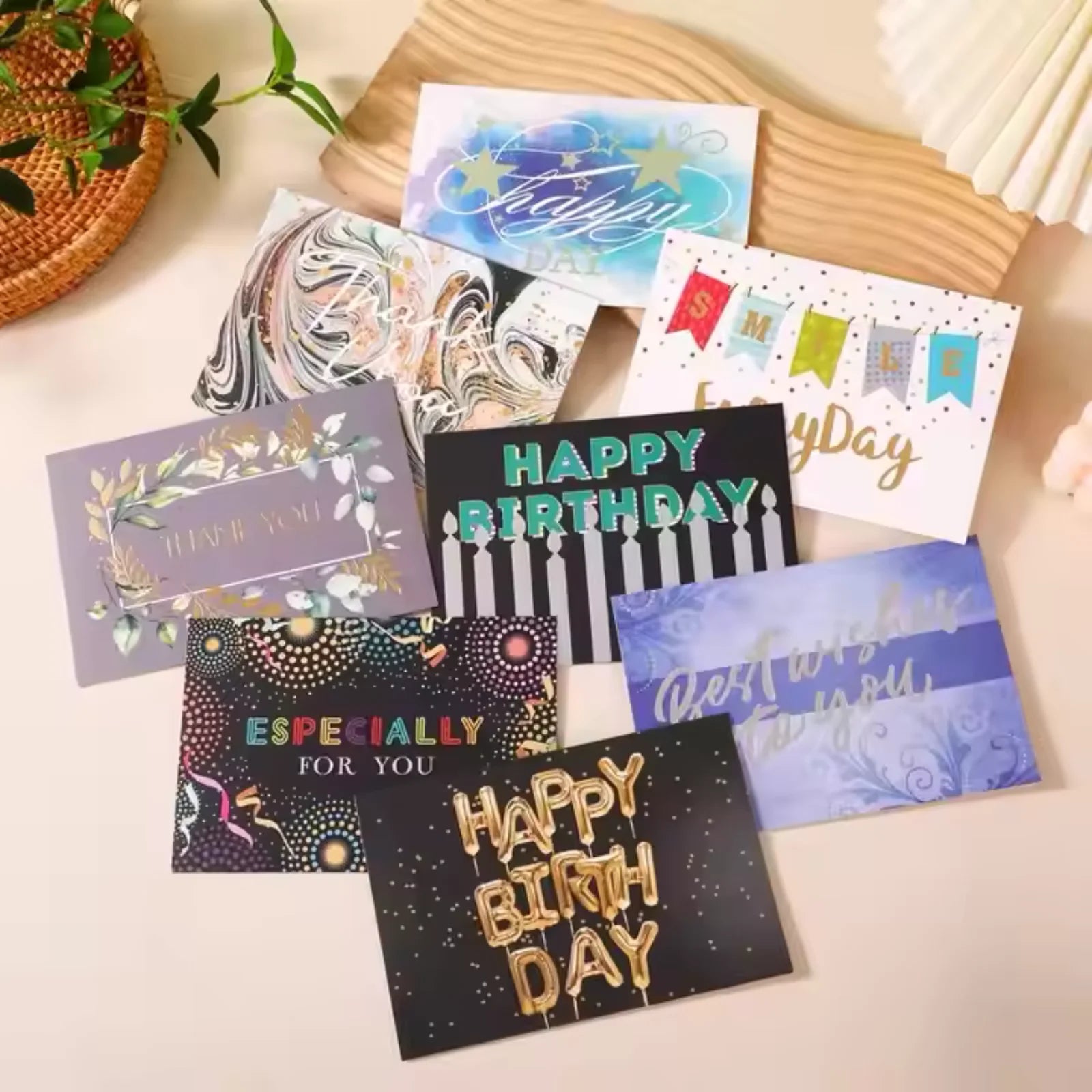 Thank You Card Floral for Mothers Day Spring Fathers Day Graduation Birthday Wedding Anniversary Thank You