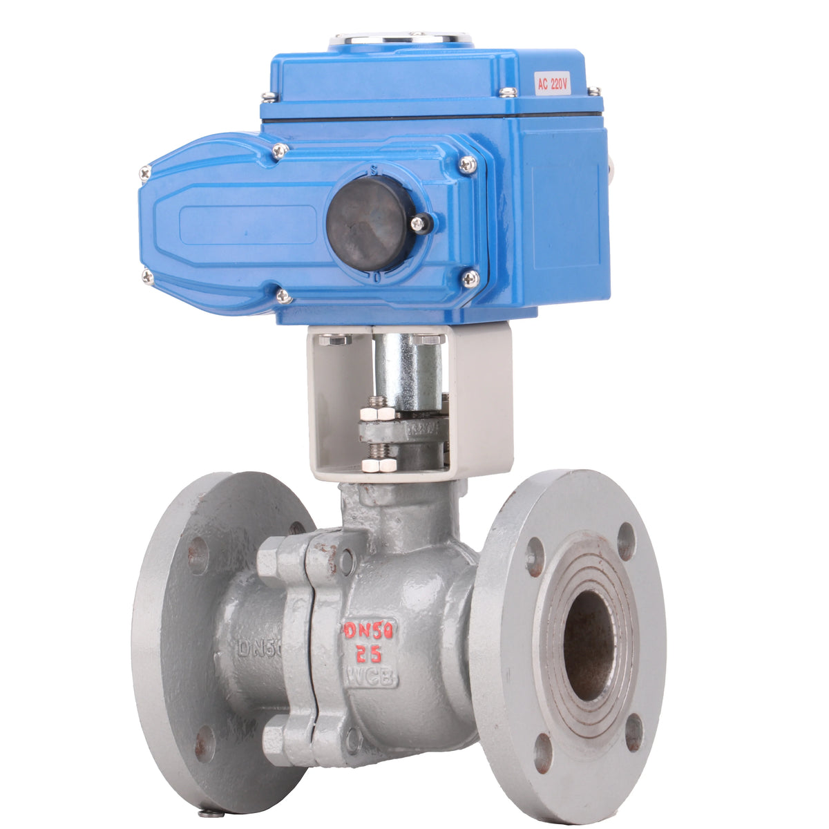 2 Inch 2 Way 12v Flange Water Stainless Steel Water Flow Control Electric Motorized Actuator Ball Valve Dn50 Cast Steel