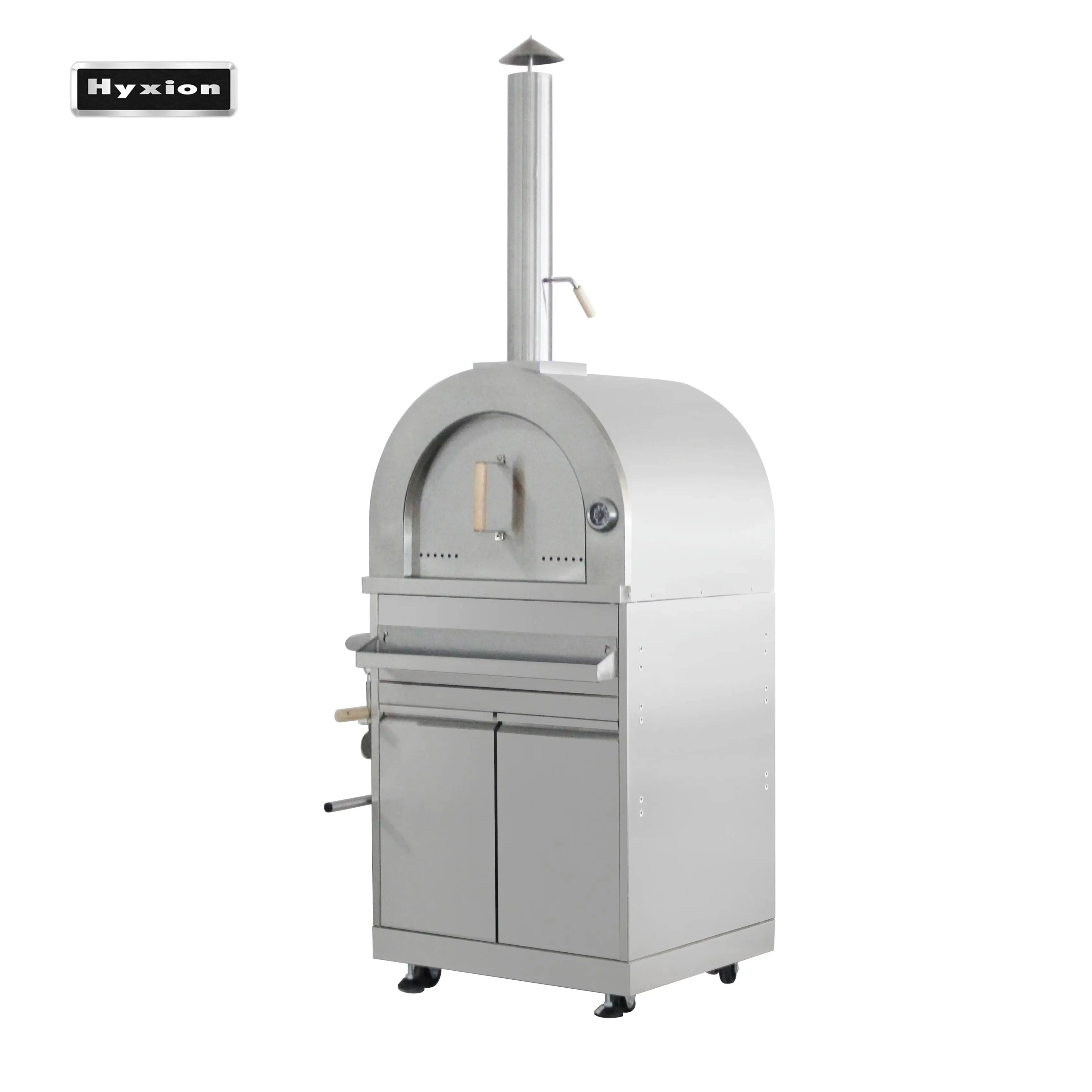 Premium 23.6\" Pizza Oven with S304 Frame & Adjustable Casters for Easy Mobility Premium Style Cooking Surface