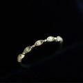 Creative Design Vintage Fashion S925 Sterling Silver Zircon Crystal Eye Shape Engagement Finger Rings for Women Jewelry