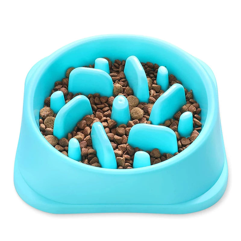 ZMaker Non-Slip Puzzle Bowl Interactive Dog Bowl Dog Feeder Eating Pet Slow Feeder Bowl