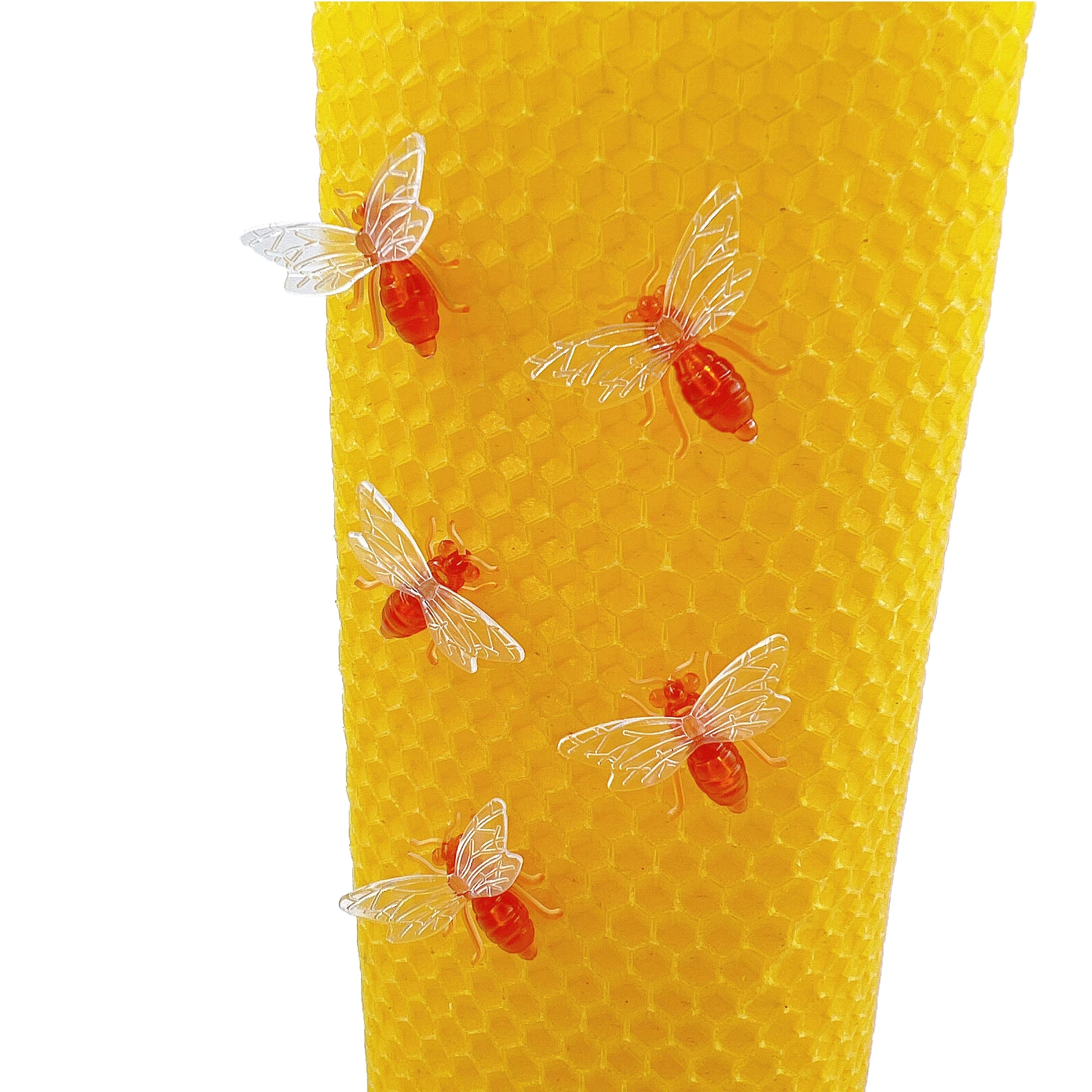 CHINABEES Beekeeping Gift Bee Decorative Needle Beeswax Candle Kit Plastic Pin Bee Push Pins for Candles