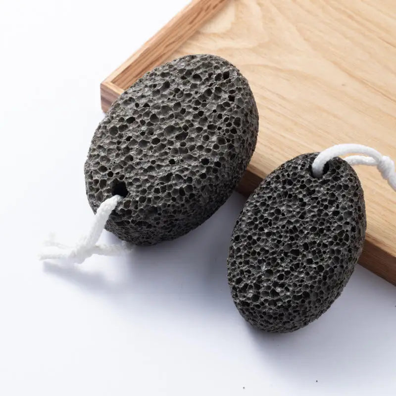 Lvjie Natural Oval Foot Care Household Pedicure Pumice Stone for Removing Dead Skin & Calluses Heel Scrub