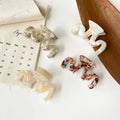 GENYA Wave Hair Claw Clips Minimalist Modern Dainty Plastic Shark Clip Hairpins Styling Tools Accessories