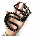 New Resin Tesbih Black Color Handmade Prayer Beads 10mm 51 Rosary Tassels Islam Gift Muslim Misbaha Beaded Bracelet