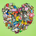 Trendy Cute Cartoon PVC Keychain with Stainless Steel Metal Eco-Friendly Durable Promotional Gift Set for Carabiner Keychains