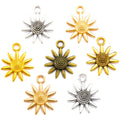 5 Colors Sunflower Charms Pendants DIY Jewelry for Necklace Bracelet Making Accessaries 23*19mm Q1125