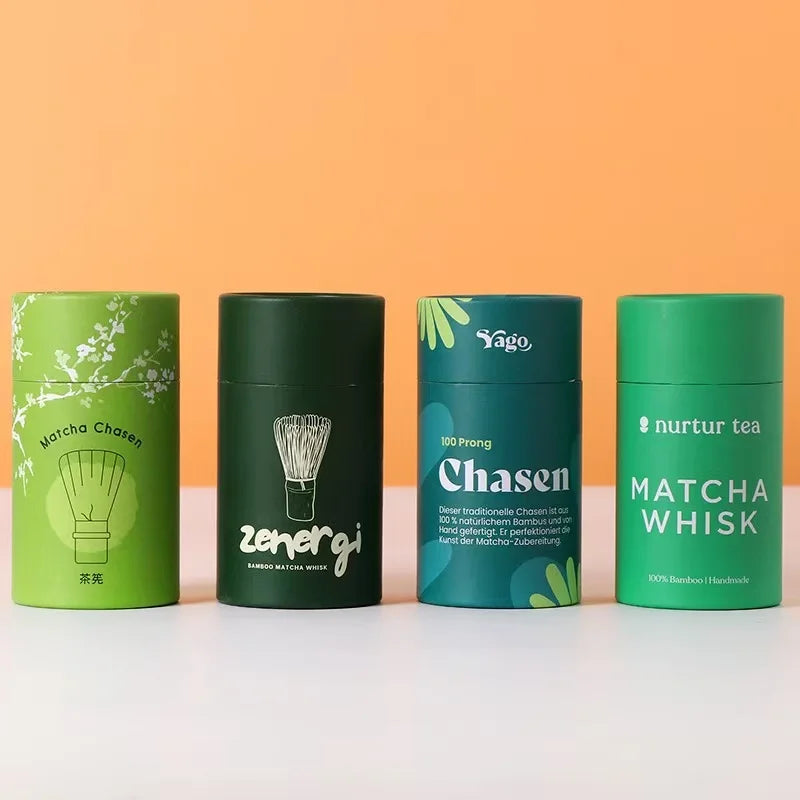 Biodegradable  Customized Round Cylinder Loose Tea Box Waterproof Food Grade Paper Tube Packaging for Green Tea Black Tea