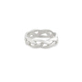 Wholesale Hot Selling Custom Fashion Jewelry Ring 925 Sterling Silver Woven Wide Band Ring Simple Ring for Women for Men