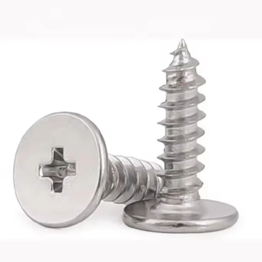 CA Flat Head Self-tapping Screw Large Flat Head Thin Head Phillips Tip Tail Self-tapping Screw