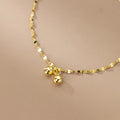 Cute Bell Shape Gold Plated 925 Sterling Silver Anklets Fashion Jewelry for Women