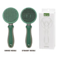 Pet Supplies Self Cleaning Dog Brush Pet Hair Remover Grooming Slicker Brush With Sticky Beads Comb