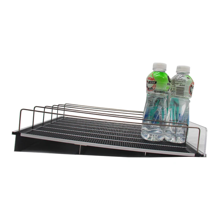 Heavy Duty Single-Sided Plastic Rolling Track Vending Machines Shelf Sliding Rack Supermarket Display for Displaying Items